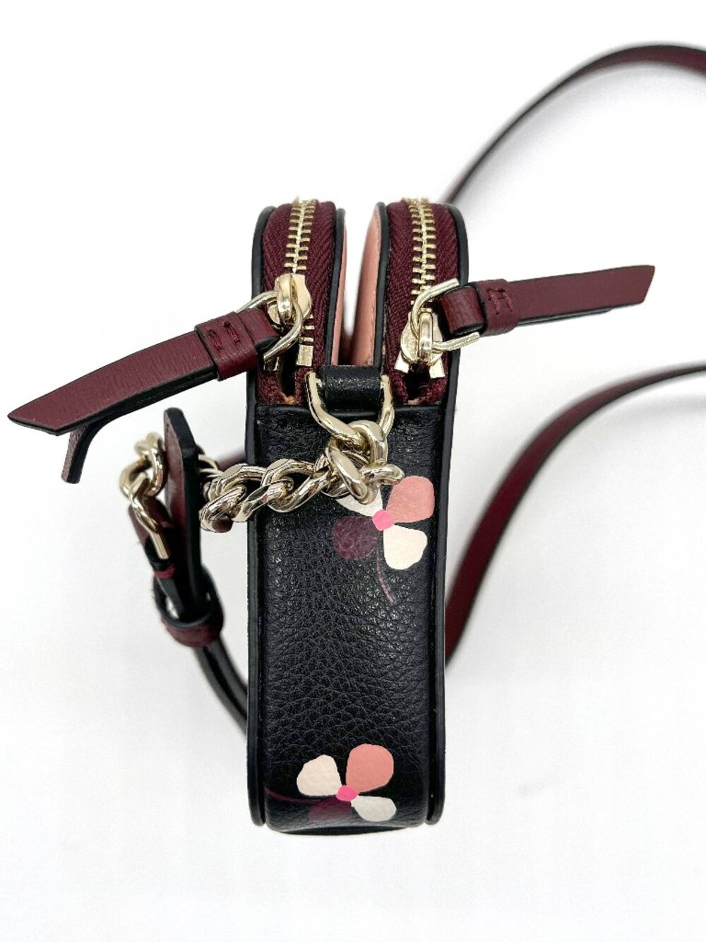 Kate Spade Dog Crossbody Bag Pink Burgundy Novelty Purse - Picture 11 of 11